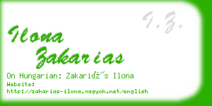 ilona zakarias business card